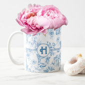 Blue and White Toile de Jouy Brautparty Kaffee Kaffeetasse