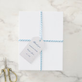 Blue and White Wedding Geschenkanhänger (Mit Garn)