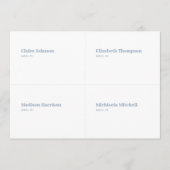 Blue and White Wedding Platzkarte DIY (Vorderseite)