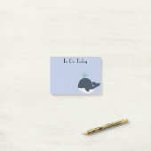 Blue and White Whale Post it Notes Post-it Klebezettel (Auf Schreibtisch)