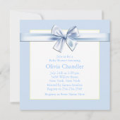 Blue and Yellow Baby Boy Dusche Einladung (Rückseite)