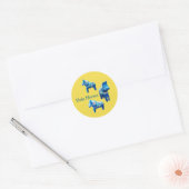 Blue and Yellow Dala Horse Sticker (Umschlag)