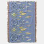 Blue and Yellow Dream Catchers Decke (Vorderseite Vertikal)