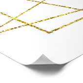 Blue and Yellow Floral Birthday Welcome Poster (Ecke)