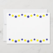 Blue and Yellow Graduation Party - Einladung (Rückseite)