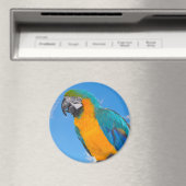 Blue and yellow macaw magnet (In Situ (Geschirrspüler))