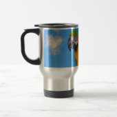 Blue and yellow macaw reisebecher (Links)