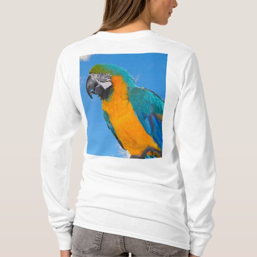 Blue and yellow macaw T-Shirt (Rückseite)