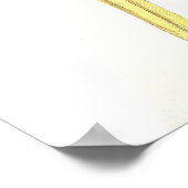 Blue and Yellow Maccaw von Edward Lear Poster (Ecke)