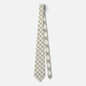 Blue and Yellow Plaid Necktie Tie Krawatte (Vorderseite)