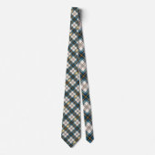 Blue and Yellow Plaid Necktie Tie Krawatte (Vorderseite)