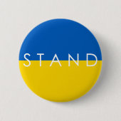 Blue and Yellow Stand mit der Ukraine Button (Vorderseite)