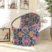 Blue and Yellow Stylish Bohemian Fleecedecke