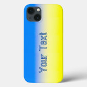 Blue and Yellow Ukraine Inspirierter benutzerdefin Case-Mate iPhone Hülle (Rückseite)