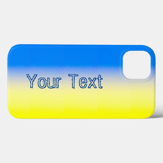 Blue and Yellow Ukraine Inspirierter benutzerdefin Case-Mate iPhone Hülle (Rückseite (Horizontal))
