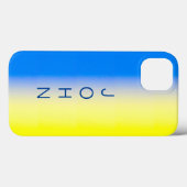 Blue and Yellow Ukraine Inspirierter benutzerdefin Case-Mate iPhone Hülle (Rückseite (Horizontal))