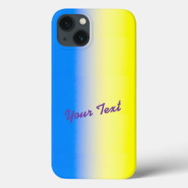 Blue and Yellow Ukraine Inspirierter Friedenstext Case-Mate iPhone Hülle