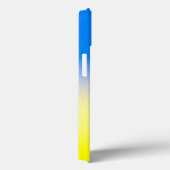 Blue and Yellow Ukraine Inspirierter Friedenstext Case-Mate iPhone Hülle (Rückseite / Rechts)