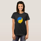 Blue and Yellow Victory Cats Balanced Yin Yang Meo T-Shirt (Vorne ganz)