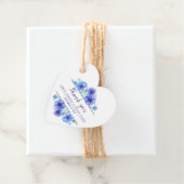 Blue Anemone Aquarell Hochzeit danke Geschenkanhänger (Beispiel)