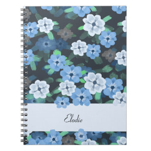Blue Anemone Blume Notebook - Bloral Digital Art Notizblock