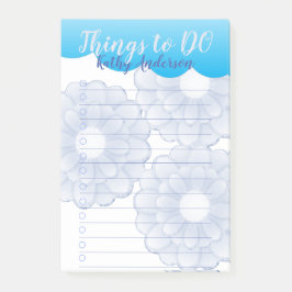 Blue Anemone Dinge tun, um Post-It-Notes zu tun Post-it Klebezettel