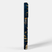 Blue Anemone Floral Gold Design Case-Mate iPhone Hülle (Rückseite / Rechts)