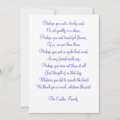 Blue Angel Dankeskarte (Rückseite)