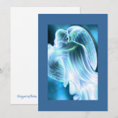 Blue Angel Feiertagskarte (Vorne/Hinten)