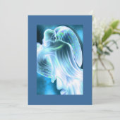 Blue Angel Feiertagskarte (Stehend Vorderseite)