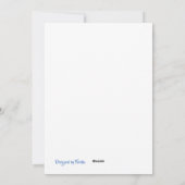 Blue Angel Feiertagskarte (Rückseite)