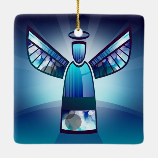 Blue Angel Keramikornament (Rückseite)