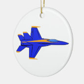 Blue Angel Keramikornament (Links)