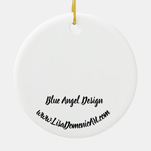 Blue Angel Ornament (Hinten)