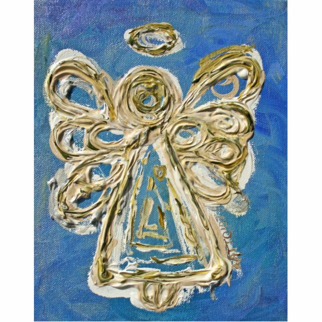 Blue Angel Ornament Fotoskulptur Ornament (Vorne)