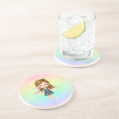 Blue Angel Pixel Art Untersetzer (Seite)