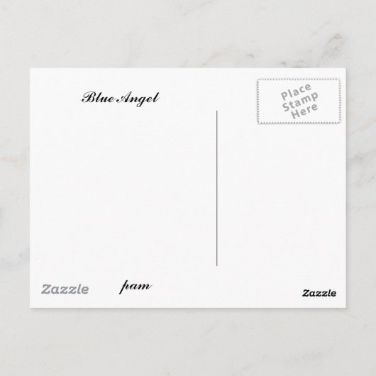 Blue Angel Postcard Postkarte (Rückseite)