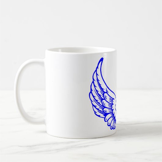 Blue Angel Wings Tasse. Kaffeetasse (Links)