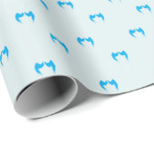 Blue Angel Wings Wrapping Paper Geschenkpapier (Rolleneckpunkt)