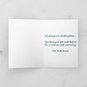 "Blue Angelfish" Get Well Card Karte (Innenseite)