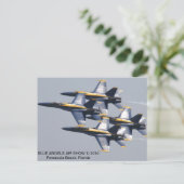 Blue Angels Air Show 7/2010 Postkarte (Stehend Vorderseite)