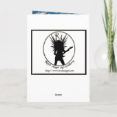 Blue Angels and Doves Feiertagskarte (Rückseite)