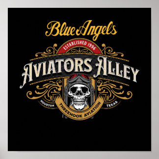 Blue Angels - Aviators Alley Small Poster