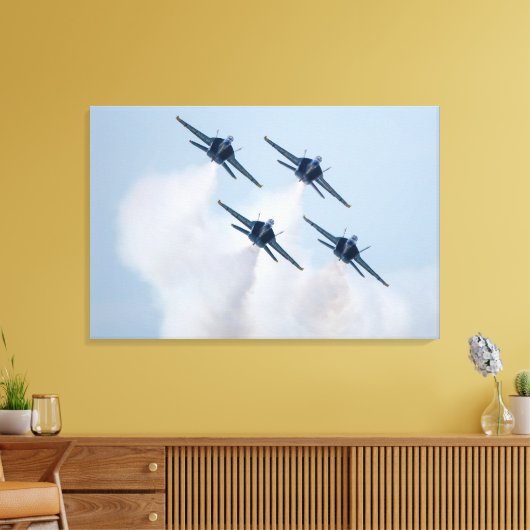 Blue Angels Canvas Print Leinwanddruck (Insitu (Wohnzimmer))