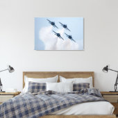 Blue Angels Canvas Print Leinwanddruck (Insitu (Schlafzimmer))
