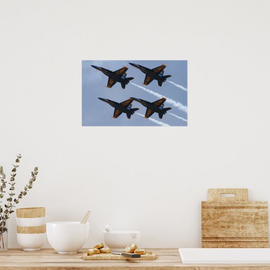 Blue Angels FA-18 Poster (Küche)
