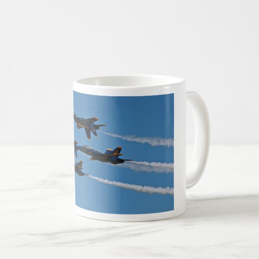 Blue Angels Four Ship Formation Coffee Tasse (VorderseiteRechts)