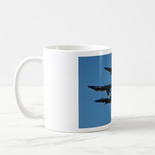 Blue Angels Four Ship Formation Coffee Tasse (Links)