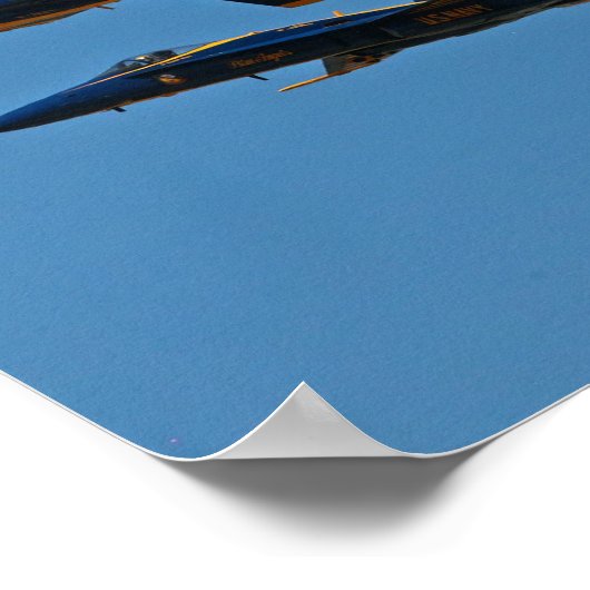 Blue Angels Four Ship Formation Poster (Ecke)