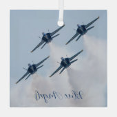 Blue Angels Glass Ornament Aus Glas (Rückseite)